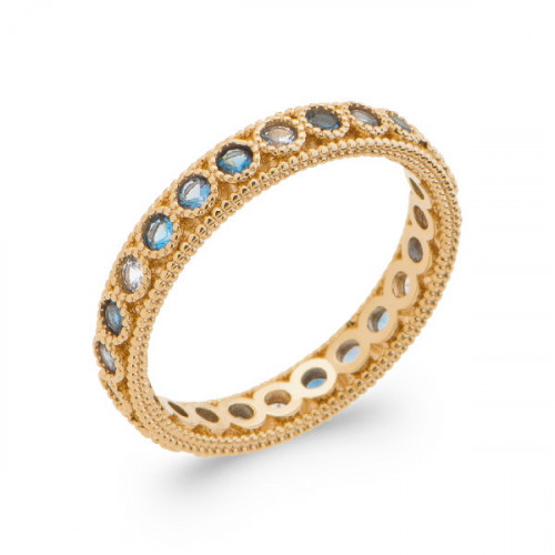 BLUE CIRCLES RING