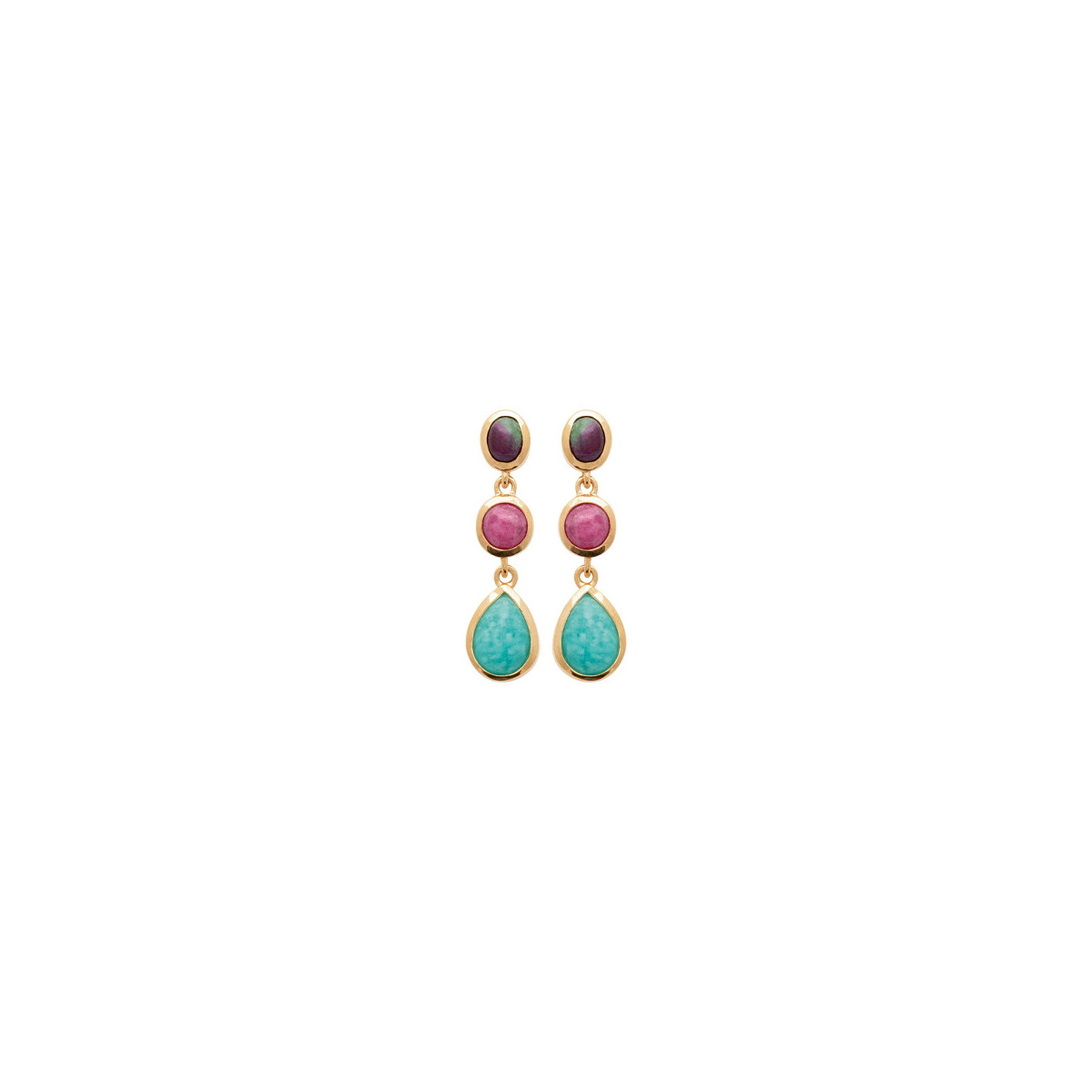 TRICOLOUR EARRINGS