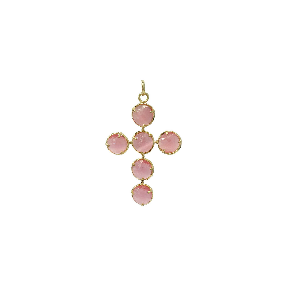 PINK CROSS PENDANT