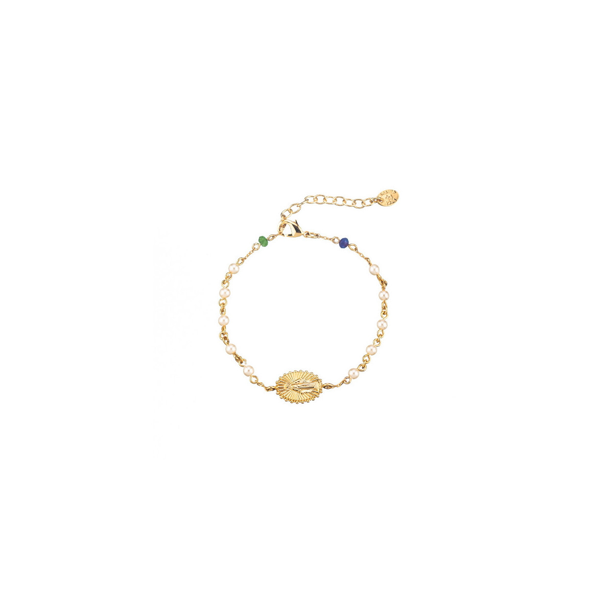 PULSERA DE CADENA LOVE PERLA