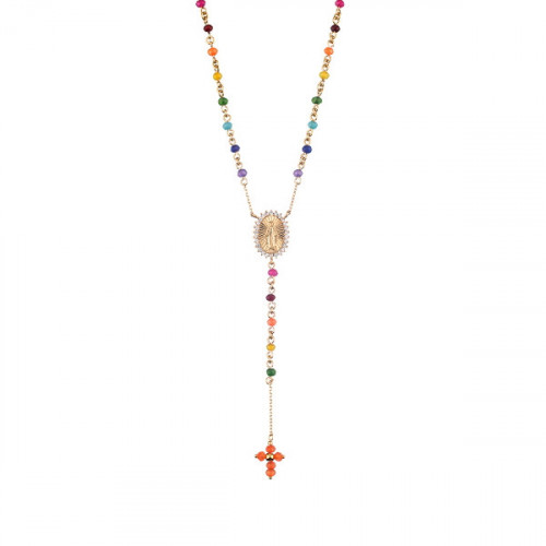 MULTICOLOUR MIDI EMOTION NECKLACE