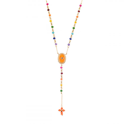 MULTICOLOUR MIDI EMOTION NECKLACE