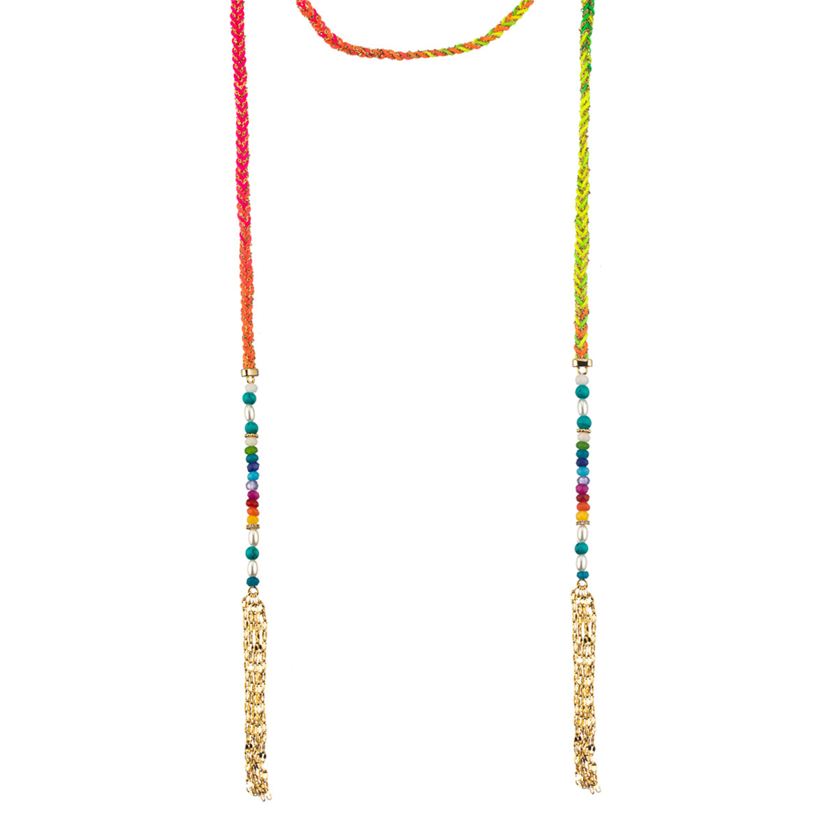 ADICTION MULTICOLOUR LONG NECKLACE