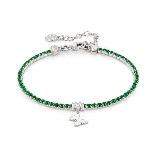 BRACELET CHIC&CHARM BUTTERFLY AND GREEN C.ZIRCONIA