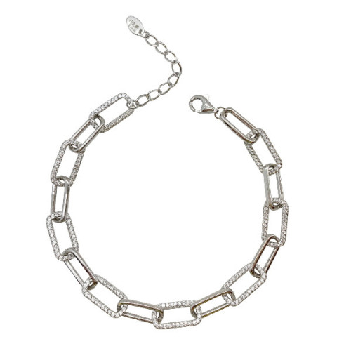 PULSERA ESLABONES CON CIRCONITAS