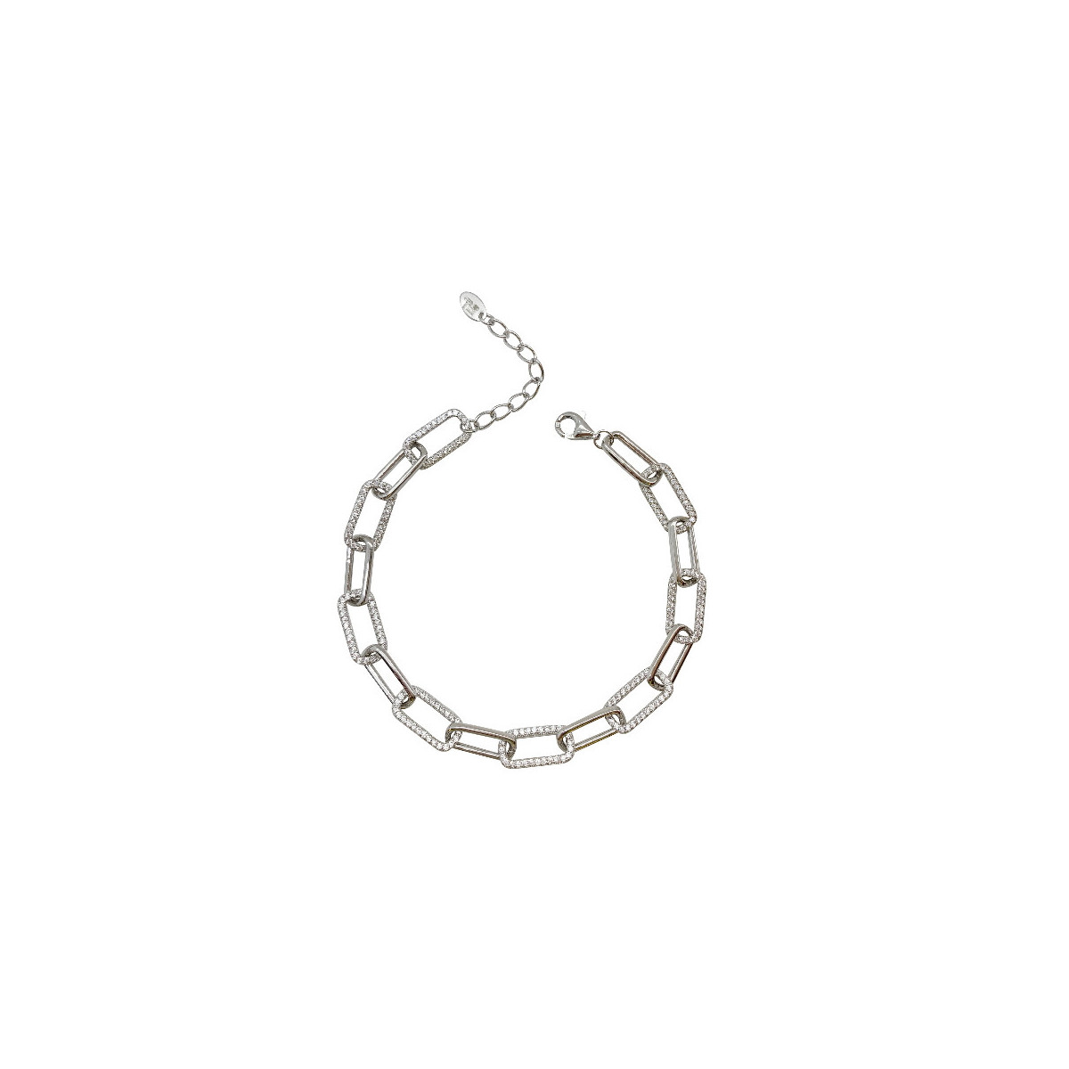 PULSERA ESLABONES CON CIRCONITAS