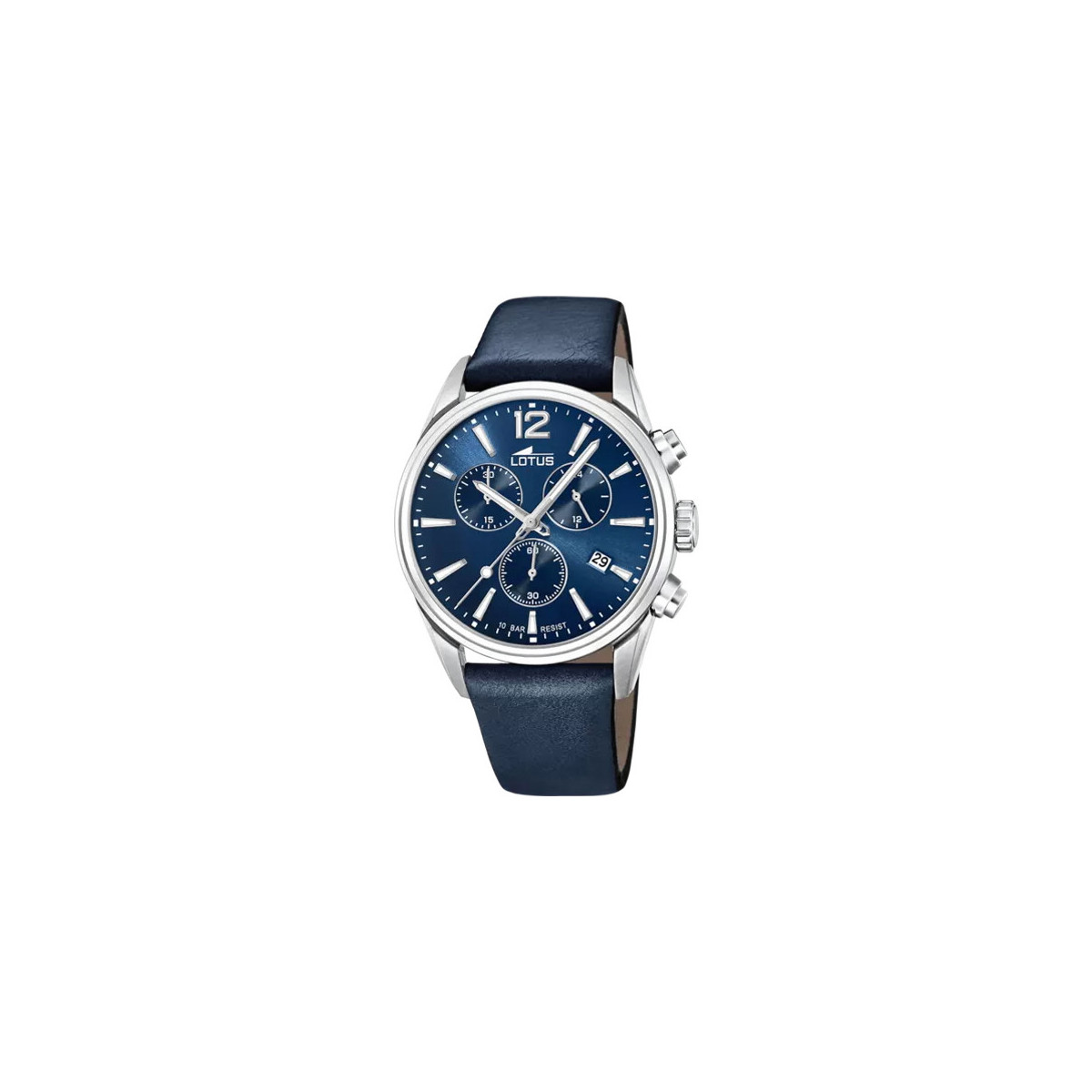 RELOJ LOTUS CHRONO AZUL CORREA DE PIEL, HOMBRE