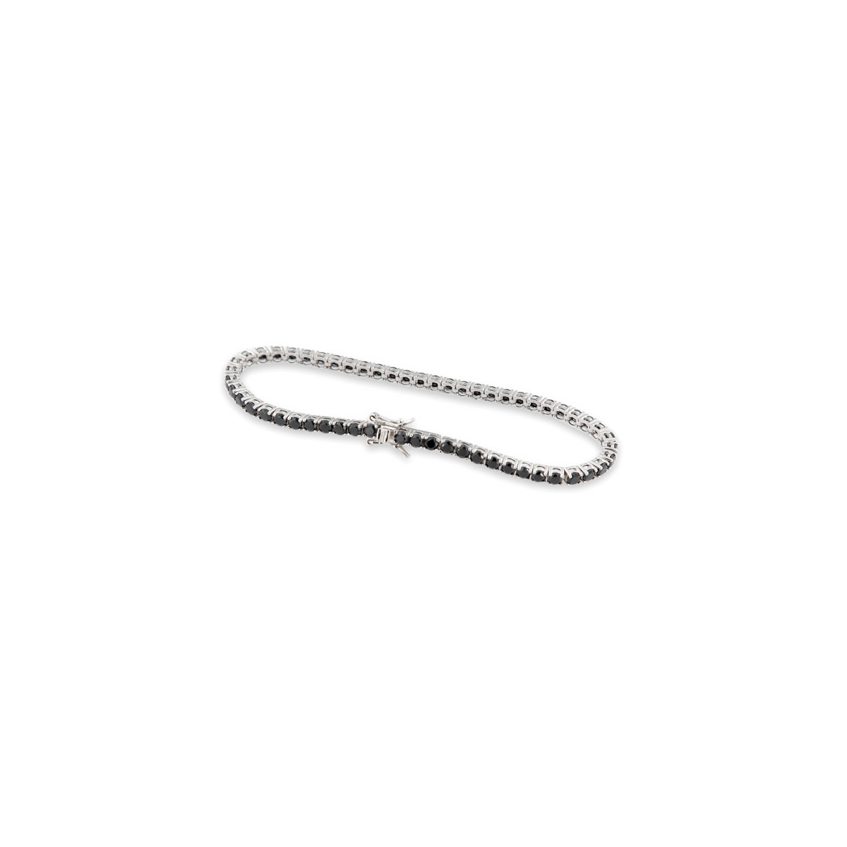 BRACELET RIVIERE BLACK ZIRCONIA 3MM