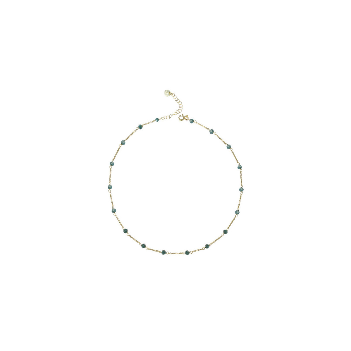 CHOKER WITH BLUE ZIRCONIA
