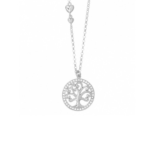 TREE OF LIFE & ZIRCONIA NECKLACE