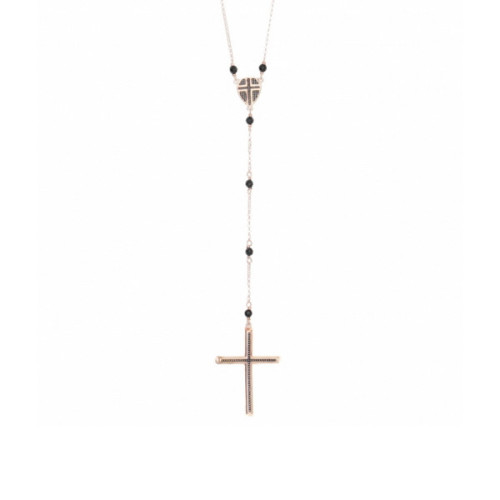 PINK ROSARY NECKLACE