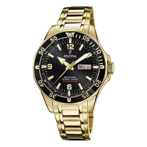 FESTINA AUTOMATIC WATCH BLACK STEEL BAND