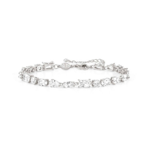 PULSERA COLOUR WAVE, EN PLATA RODIO