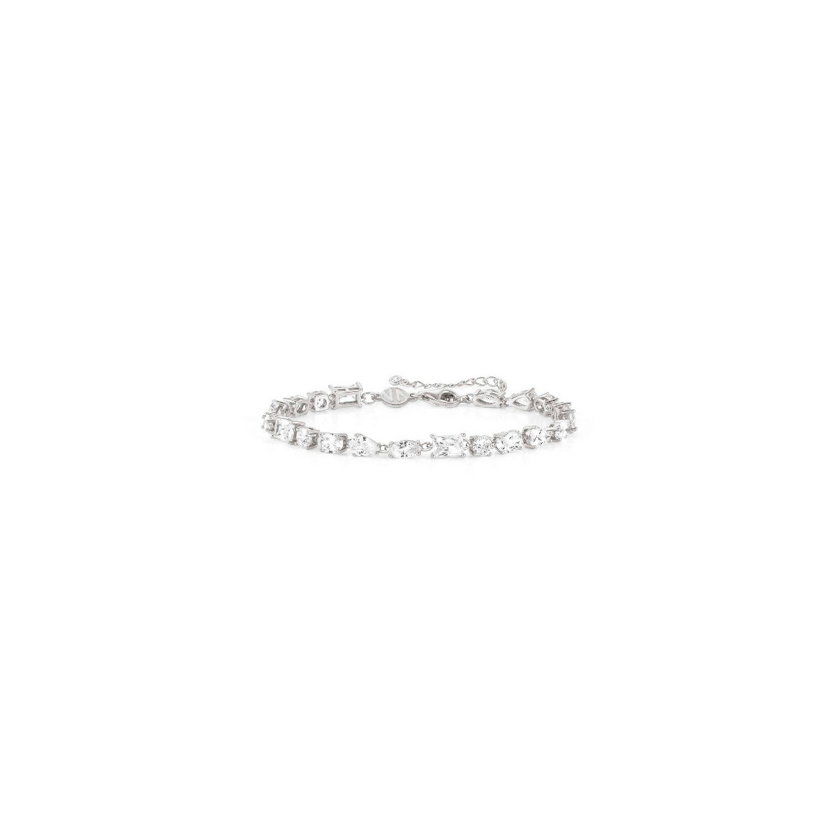 PULSERA COLOUR WAVE, EN PLATA RODIO