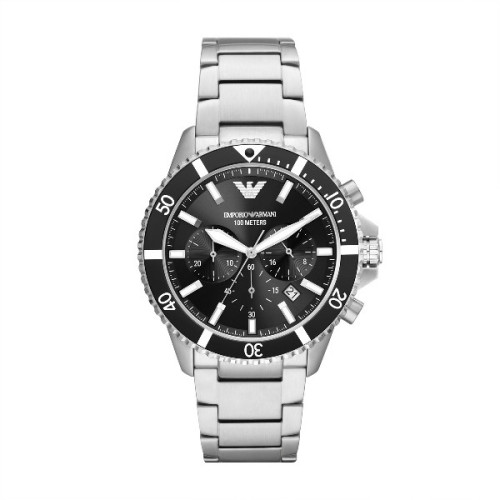 STAINLESS STEEL WATCH WITH CHRONOGRAPH