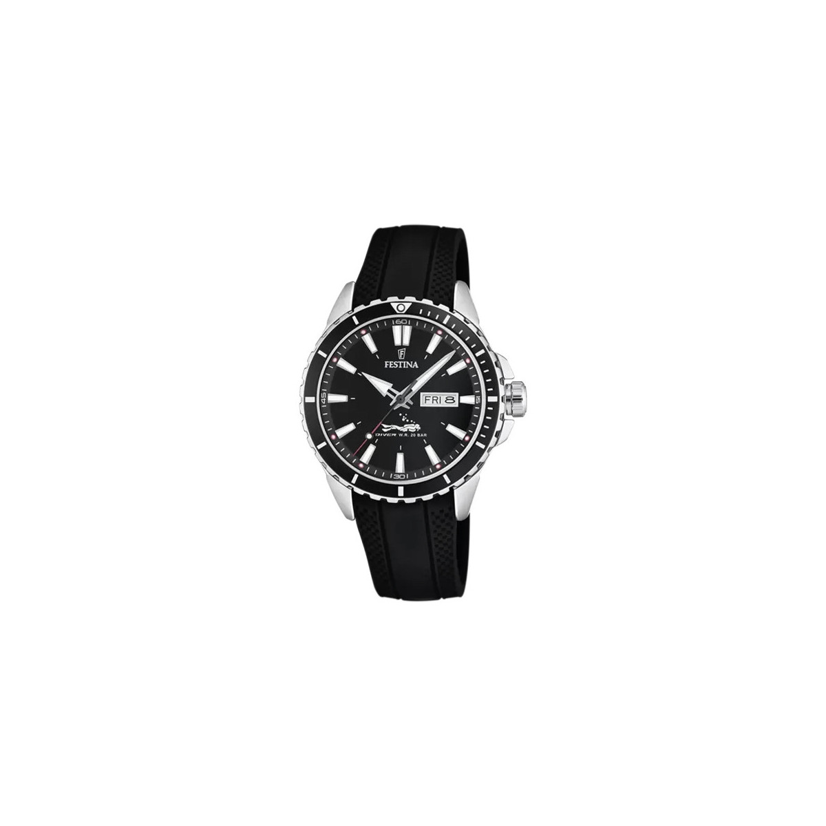 WATCH FESTINA THE ORIGINALS F20378/1 BLACK RUBBER STRAP