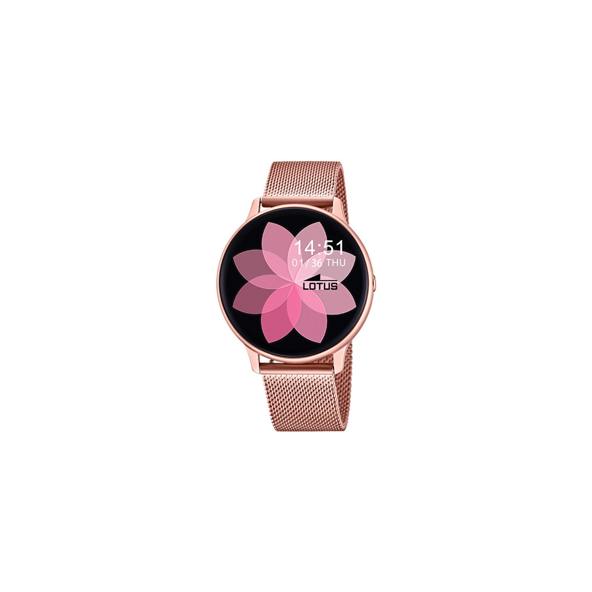 LOTUS SMARTWATCH COLLECTION WOMEN'S WATCH 50015/A, 180MAH, IPS 1.28'' STAINLESS STEEL STRAP 316L