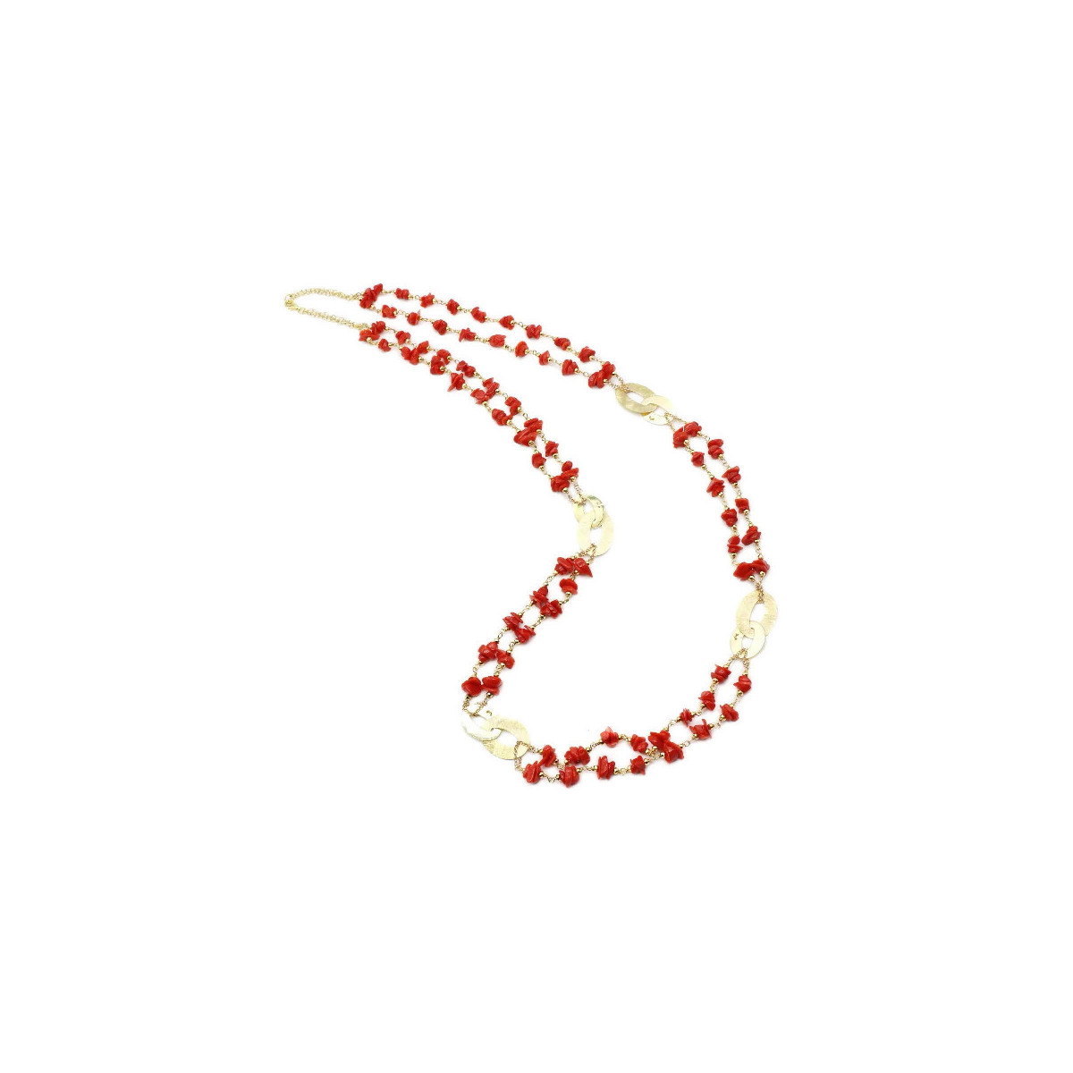 CORAL SCALES NECKLACE