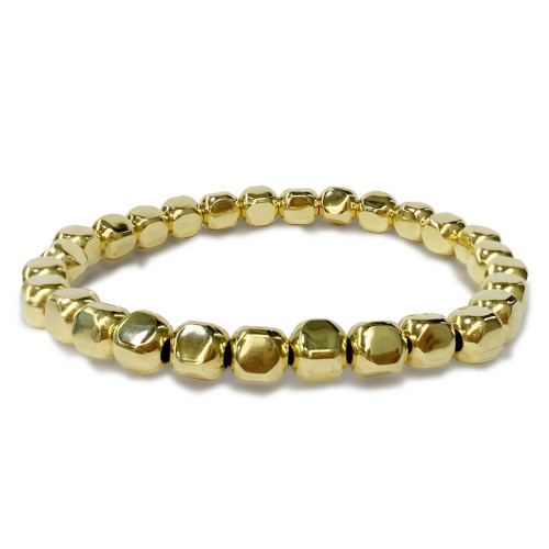 GOLD PLATED SILVER ELASTIC BRACELET