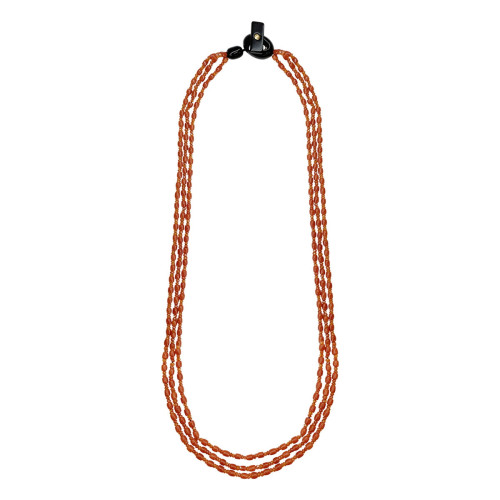CORAL NECKLACE WITH ZIRCONIA