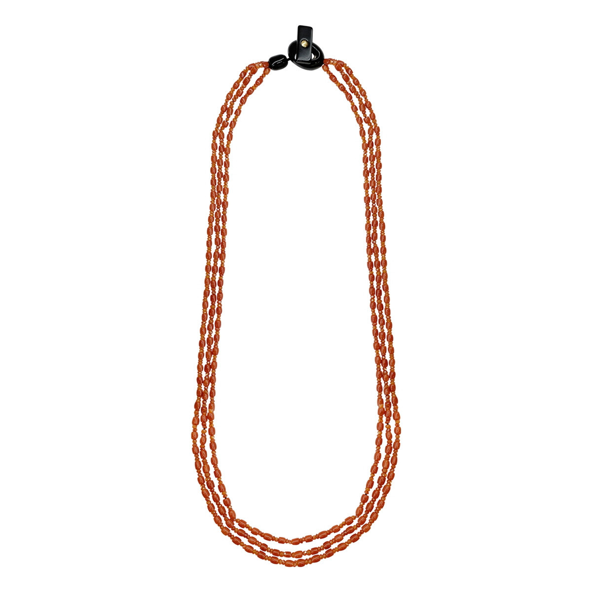 CORAL NECKLACE WITH ZIRCONIA