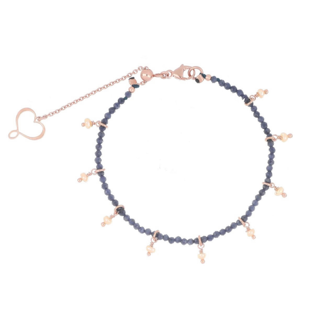 SAPPHIRE AND PEARL BRACELET