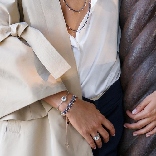 SAPPHIRE AND PEARL BRACELET