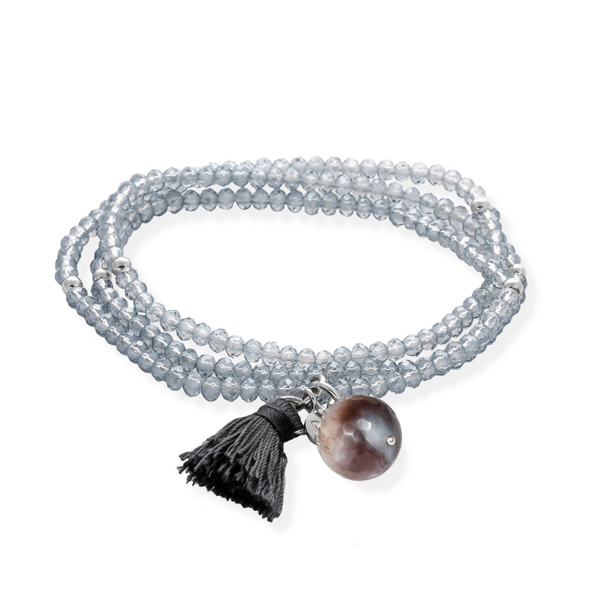 PULSERA ZEN CON ÁGATA BOTSWANA