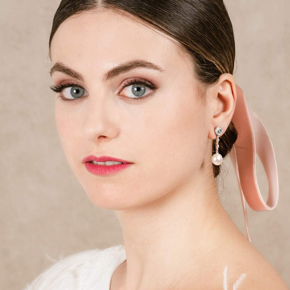 EARRINGS DANIELA PEARL IN SILVER