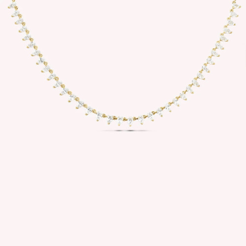 COLLAR CORTO OLIMPIA CRISTAL / DORADO