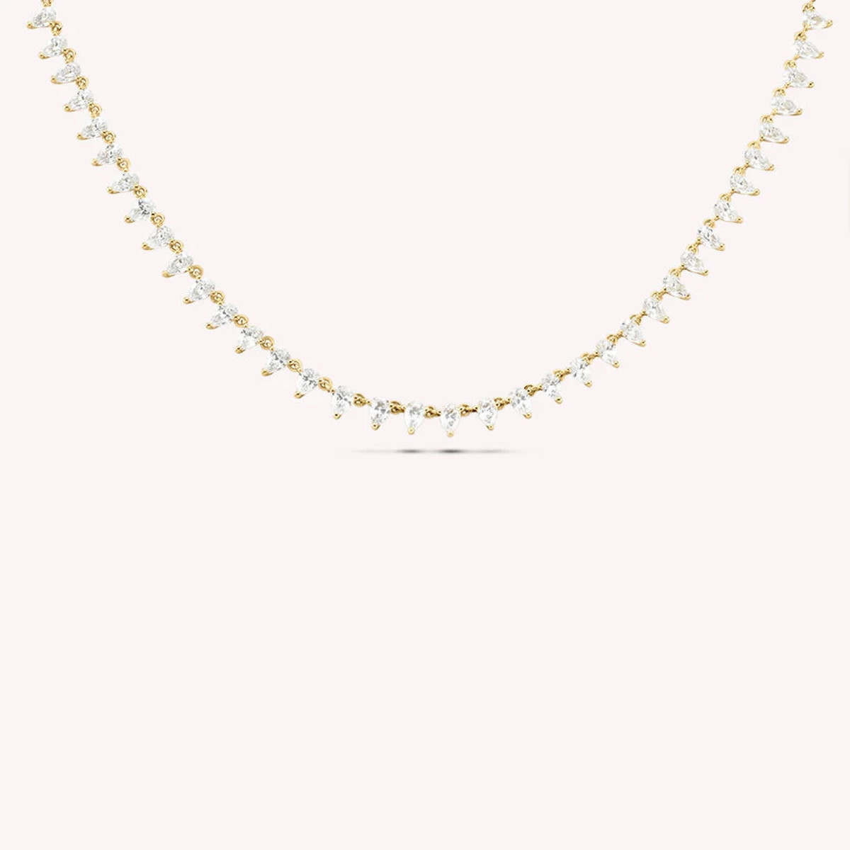 COLLAR CORTO OLIMPIA CRISTAL / DORADO