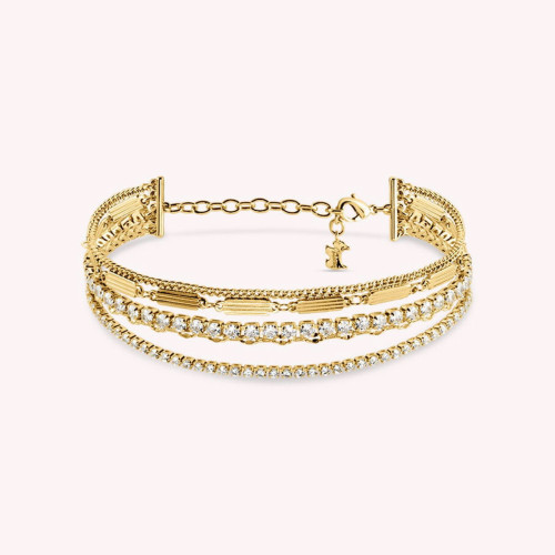 PULSERA DE CADENA ISIS CRISTAL / ORO