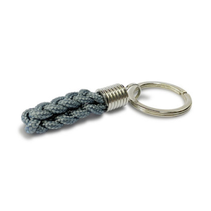BLUE BRAIDED ROPE KEY CHAIN