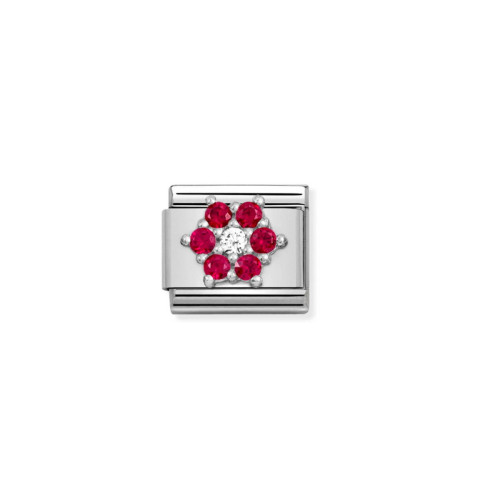 LINK COMPOSABLE CLASSIC FLOWER IN SILVER AND CRYSTAL