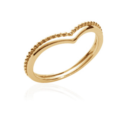 ANILLO PLATA DORADA CON FORMA DE CORAZÓN