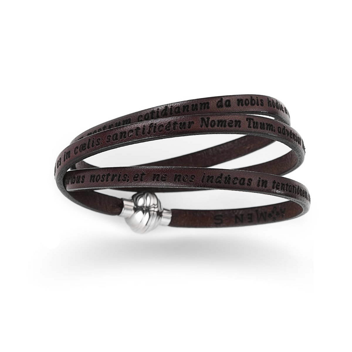 LEATHER BRACELET PADRE NUESTRO