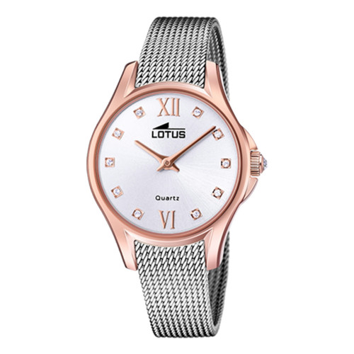 RELOJ LOTUS BLISS GRIS PLATA CORREA DE ACERO