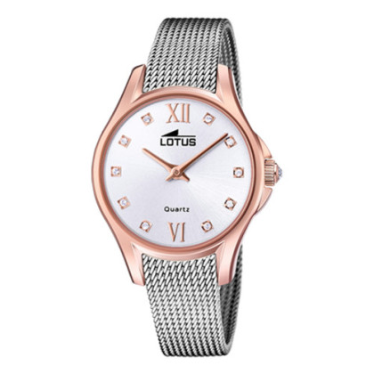 LOTUS BLISS WATCH SILVER GREY STAINLESS STEEL STRAP