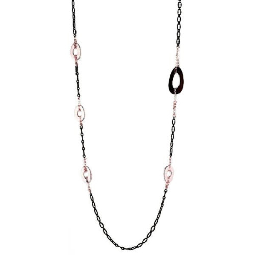 COLLAR LARGO RUBBER CHOCOLATE. CLAR082