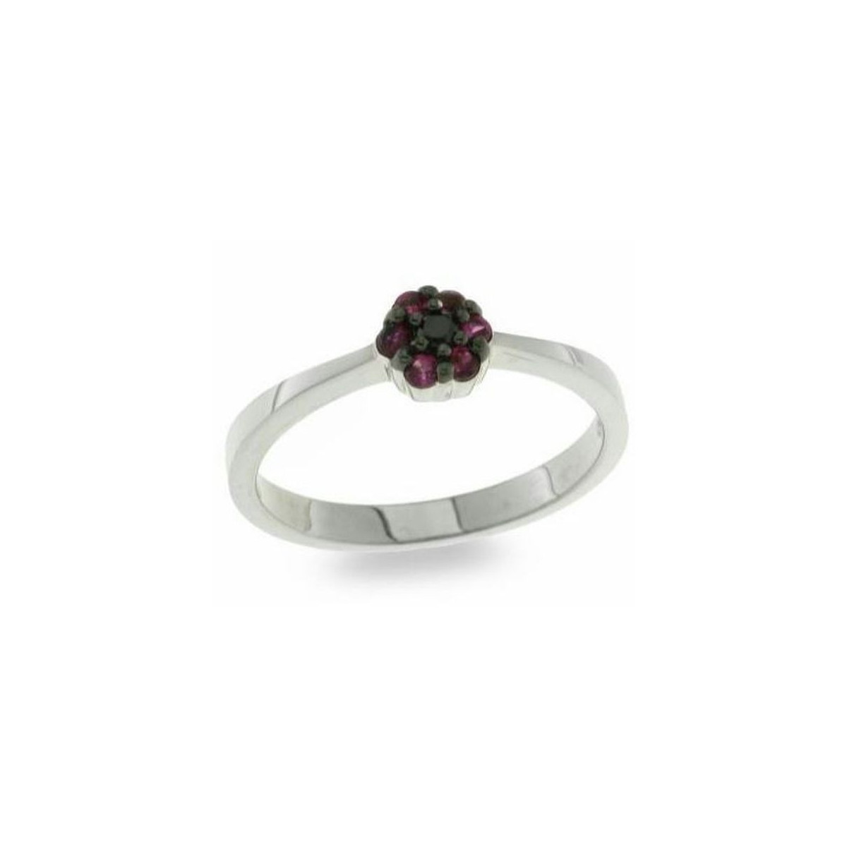 ANILLO DE PLATA CON CIRCONITA MORADA