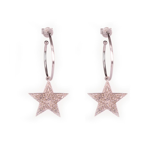 SILVER STAR EARRINGS