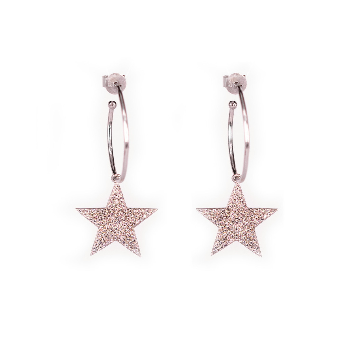 SILVER STAR EARRINGS
