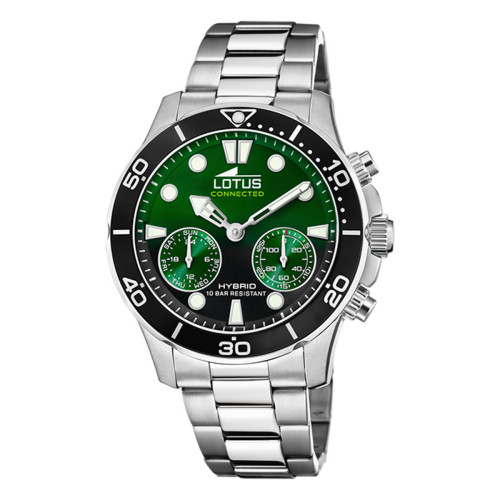 RELOJ CONNECTED VERDE CORREA DE ACERO