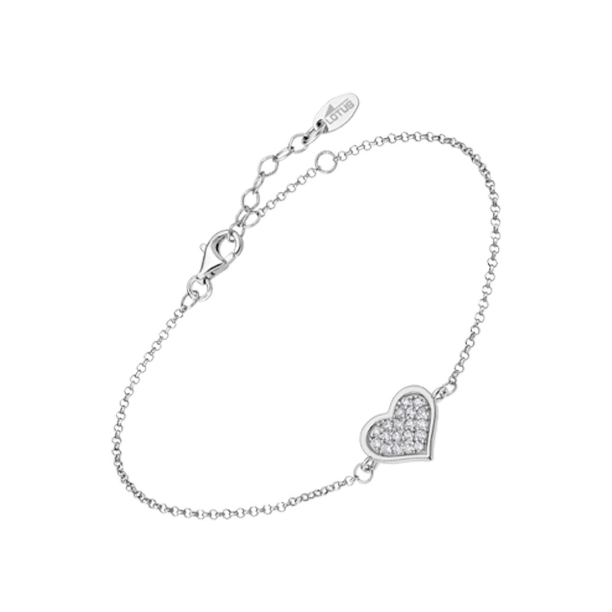 PULSERA CORAZÓN LOTUS SILVER MOMENTS
