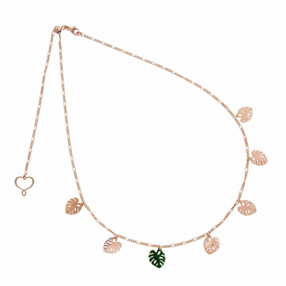 COLLAR MONSTERA SIETE HOJAS
