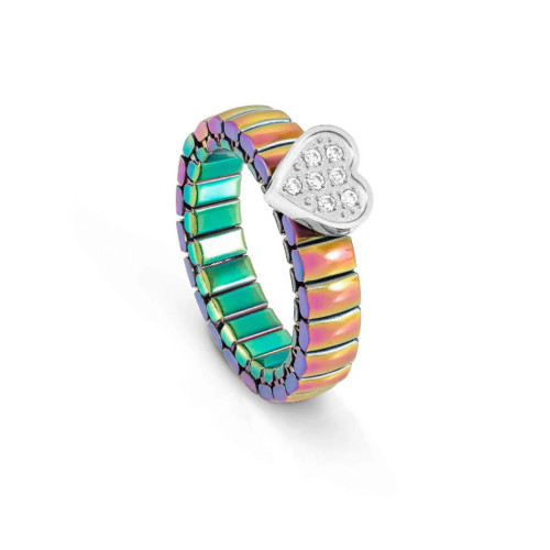 ANILLO EXTENSION EN PVD CON CORAZÓN