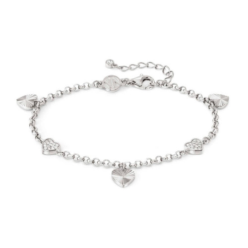PULSERA TRUEJOY CON COLGANTES CORAZONES