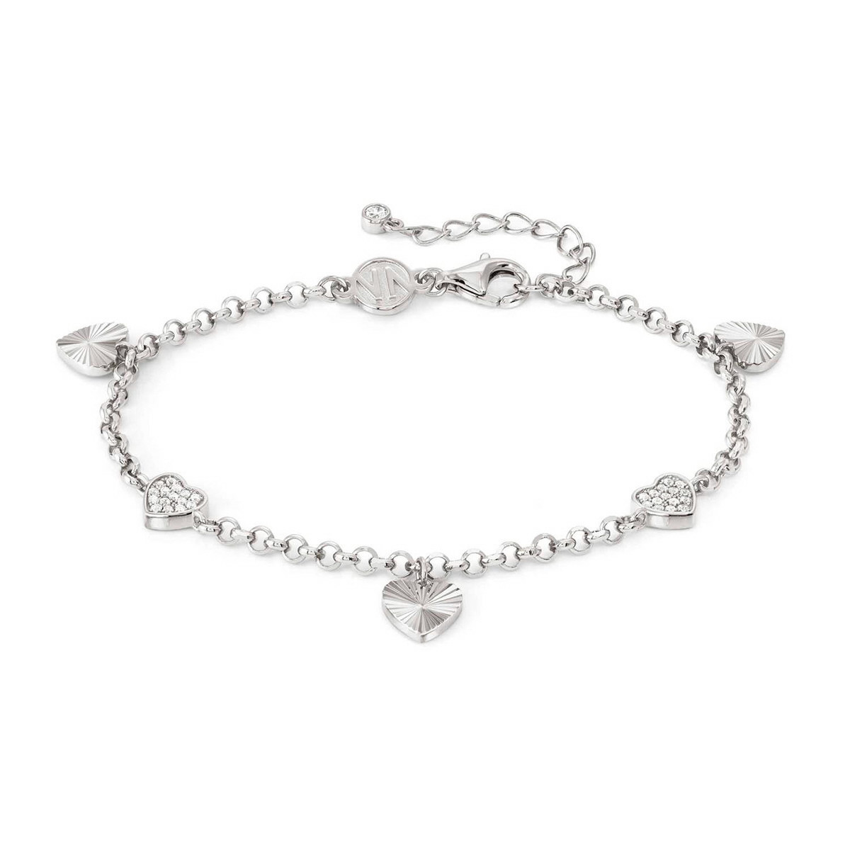 PULSERA TRUEJOY CON COLGANTES CORAZONES