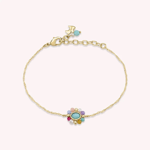 MULTICOLOURED HARLEQUIN CHAIN BRACELET