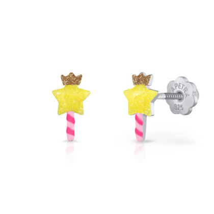 YELLOW MAGIC WAND EARRINGS